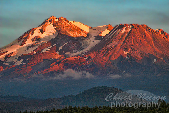 #204 - MT SHASTA AT SUNSET #4-T (1:1.5)
