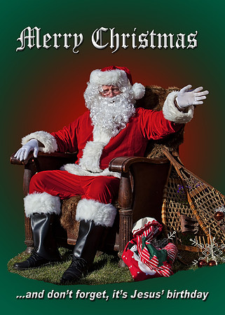 SANTA WITH AN IMPORTANT CHRISTMAS REMINDER