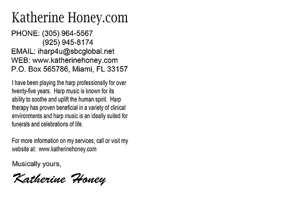 FUNERAL HOMES (5X7) BACK OF CARD