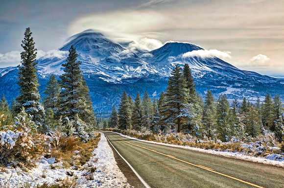 #571B - STORMY MT SHASTA - PAINTERLY HDR TDAS (1:1.5)