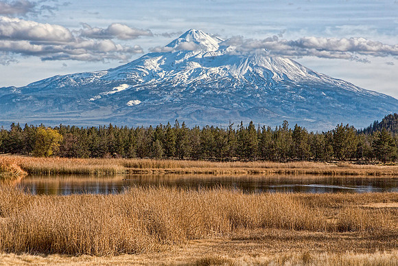 #574A - MT SHASTA WITH LAKE TDAC (1:1.5)
