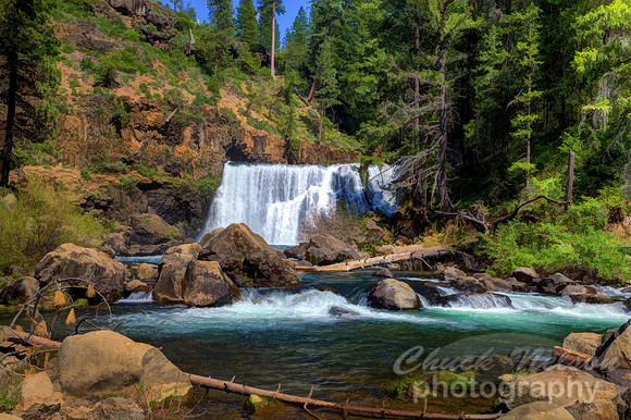 #357 - MIDDLE FALLS ON THE McCLOUD #16 HDR TA TS (1:1.5)