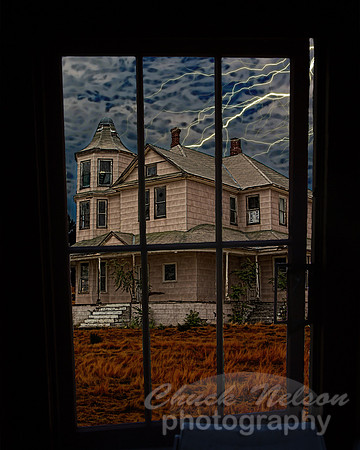 #621 = THROUGH A WINDOW DARKLY (8X10)