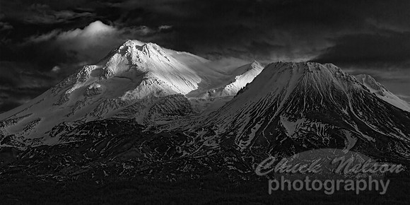 #646D - MT SHASTA IN BLACK AND WHITE TDBW  (1:2)