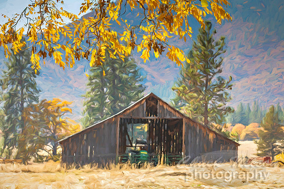 #678 - PAINTERLY BARN (1:1.5)
