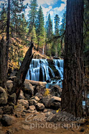#679 - MIDDLE FALLS ON THE McCLOUD - PAINTERLY (1:1.5)