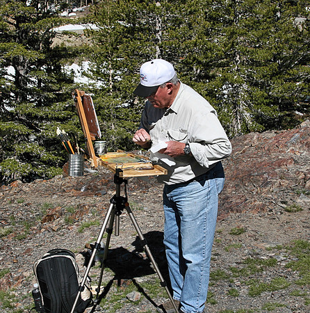 Setting Up His Gear