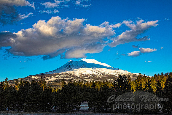 #691A - MT SHASTA WITH CLOUDS (1:1.5)