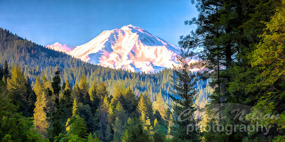#715E - MT SHASTA HDR PAINTERLY (1:2)