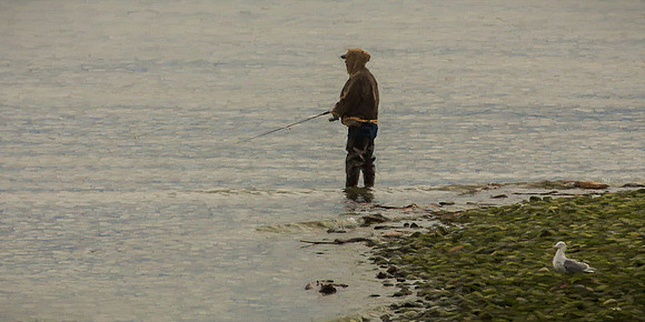 #734 - A FISHERMAN - PAINTERLY (1:2)