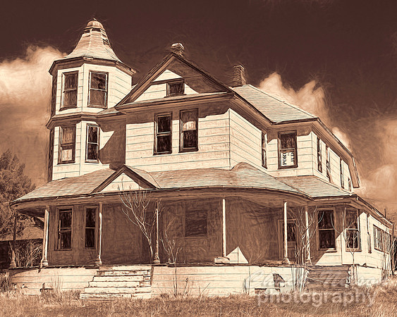 #761D - ABANDONED FARM HOUSE - SEPIA (1:1.25)
