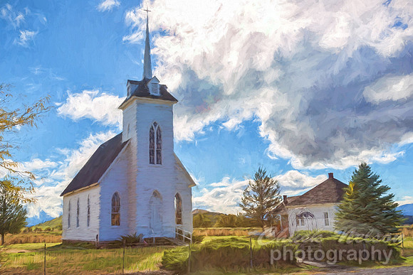 557B - 1E3A4004-LITTLE SHASTA CHURCH - PAINTERLY TDAI (1:1.5)