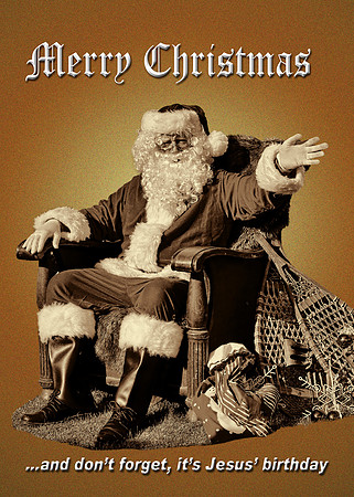 SANTA WITH AN IMPORTANT CHRISTMAS REMINDER